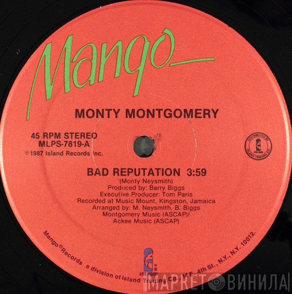 Monty Montgomery - Bad Reputation