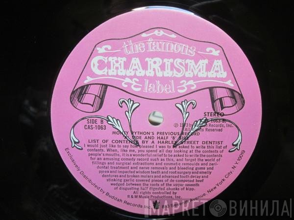 Monty Python  - Monty Python's Previous Record