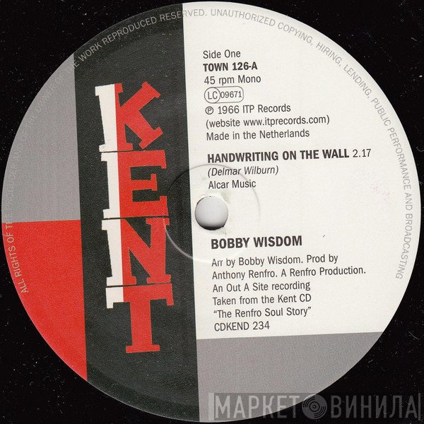 Morris Chestnut, Bobby Wisdom - Handwriting On The Wall / Too Darn Soulful