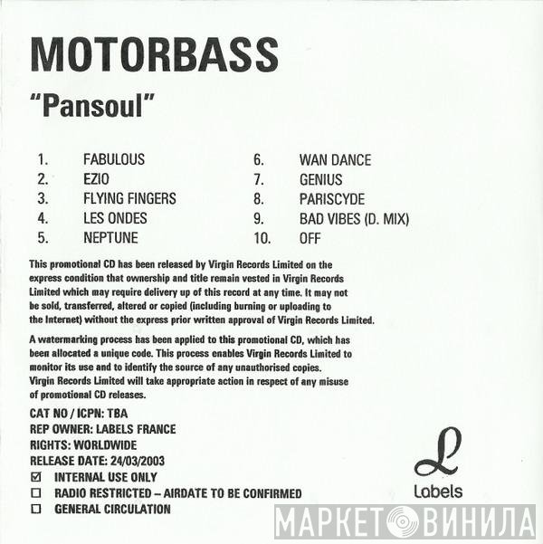 Motorbass  - Pansoul