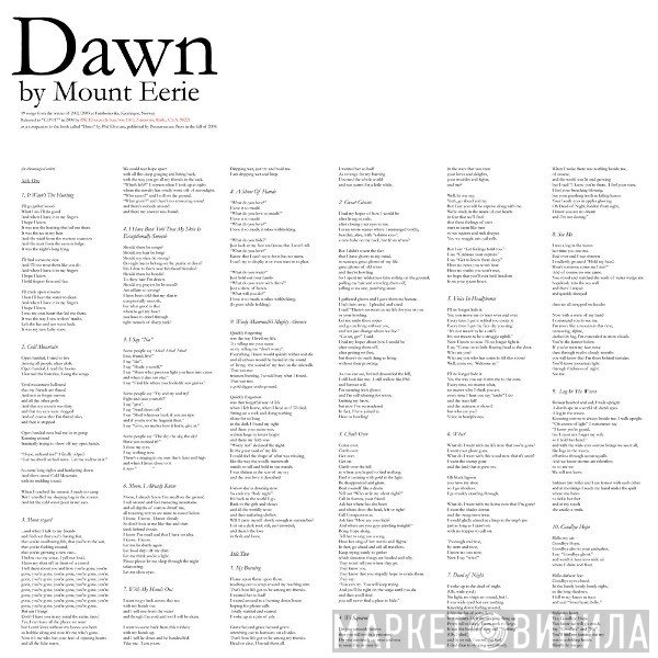 Mount Eerie  - Dawn