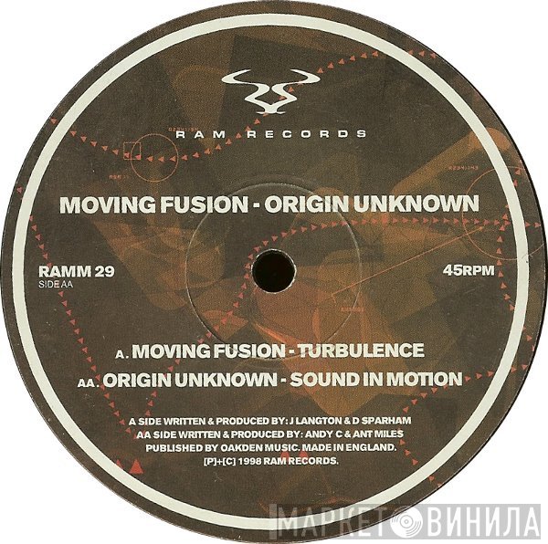 Moving Fusion / Origin Unknown  - Turbulence / Sound In Motion