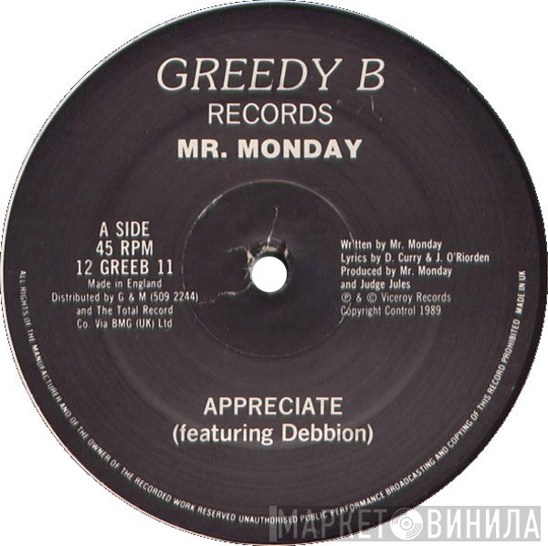 Mr. Monday - Appreciate / Keep On