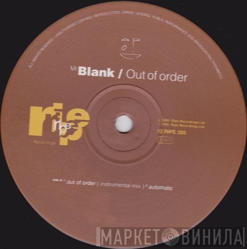 Mr. Blank - Out Of Order