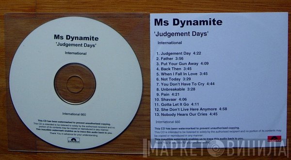 Ms. Dynamite  - Judgement Days