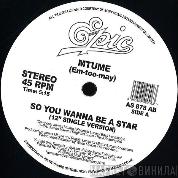 Mtume - So You Wanna Be A Star (Danny Krivit Edit)