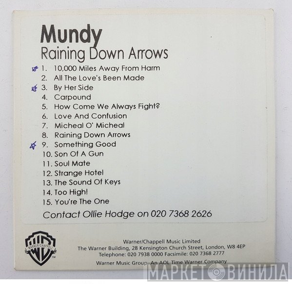Mundy  - Raining Down Arrows