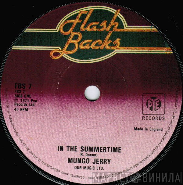 Mungo Jerry - In The Summertime / Baby Jump