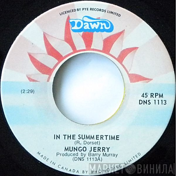 Mungo Jerry - In The Summertime / She Rowed