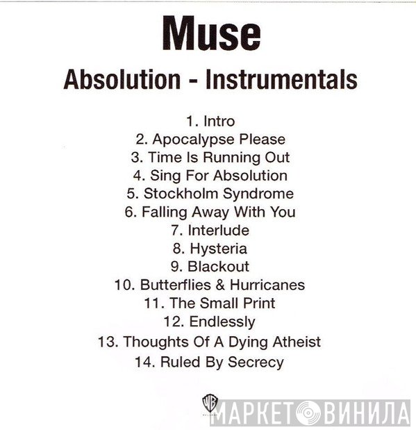 Muse  - Absolution - Instrumentals