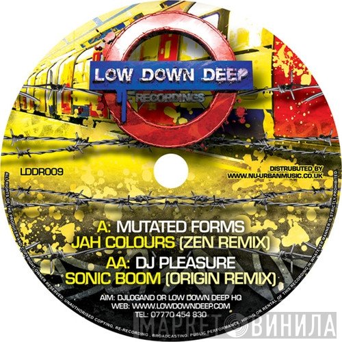 Mutated Forms, DJ Pleasure  - Jah Colours (Zen Remix) / Sonic Boom (Origin Remix)