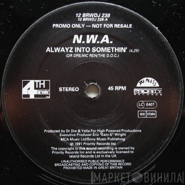 N.W.A. - Alwayz Into Somethin'