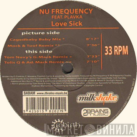 NUfrequency Feat Plavka  - Love Sick