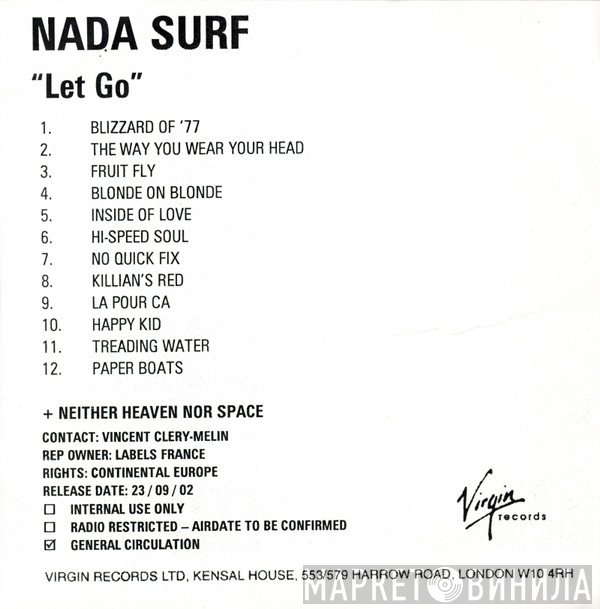 Nada Surf  - Let Go