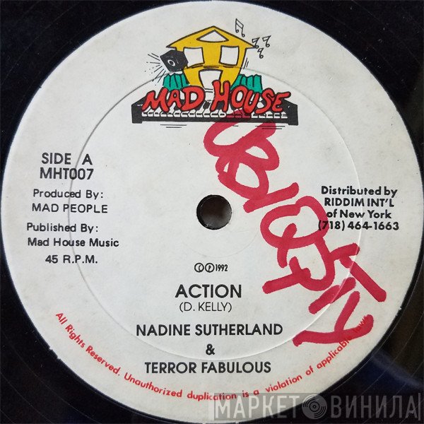Nadine Sutherland, Terror Fabulous - Action