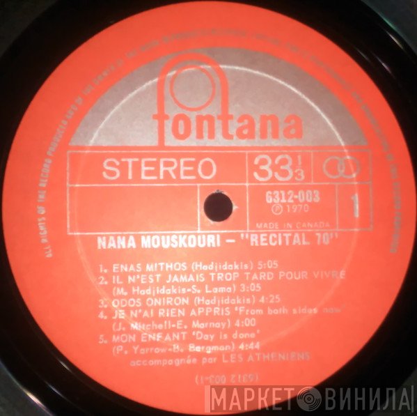 Nana Mouskouri  - Récital 70