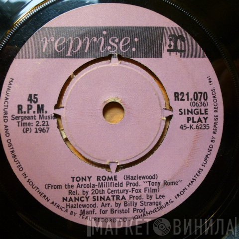 Nancy Sinatra  - Tony Rome