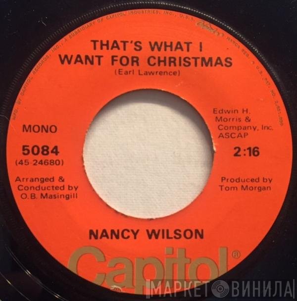 Nancy Wilson - That's What I Want For Christmas