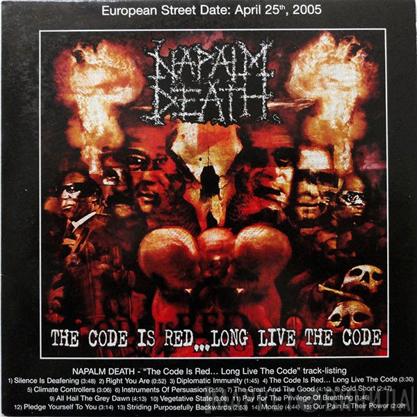 Napalm Death  - The Code Is Red ... Long Live The Code