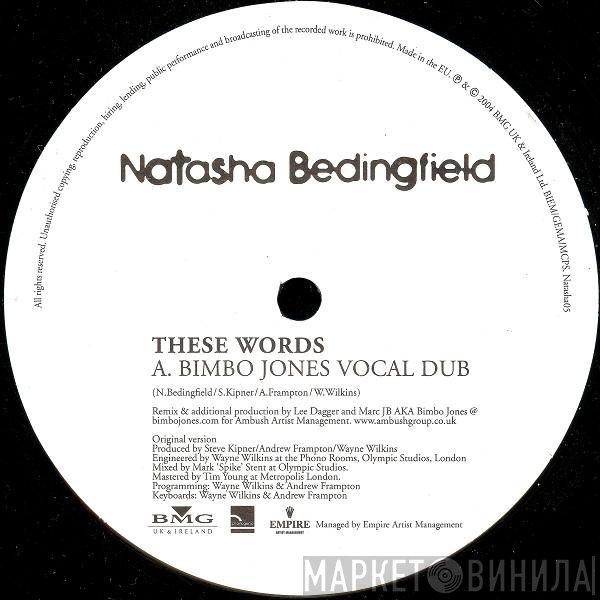 Natasha Bedingfield - These Words (Bimbo Jones Mixes)