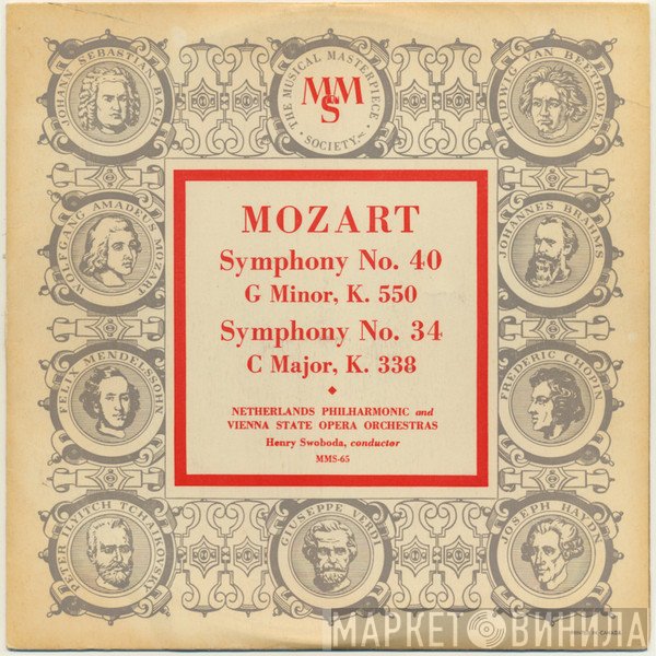Nederlands Philharmonisch Orkest, Orchester Der Wiener Staatsoper - Mozart Symphony No. 40 In G Minor - K.550 /  Symphony No. 34 In C Major - K.338
