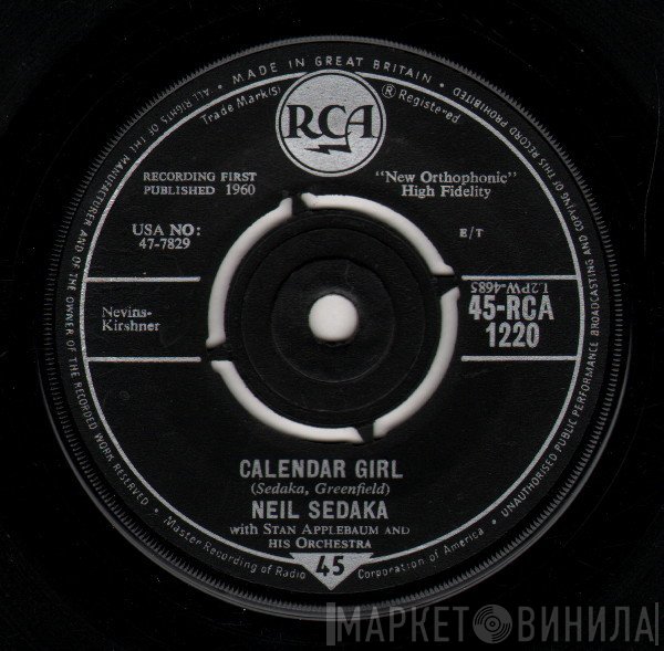Neil Sedaka, Stan Applebaum And His Orchestra - Calendar Girl