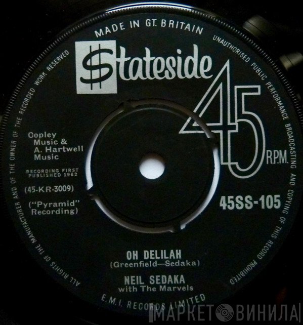 Neil Sedaka, The Marvels  - Oh Delilah
