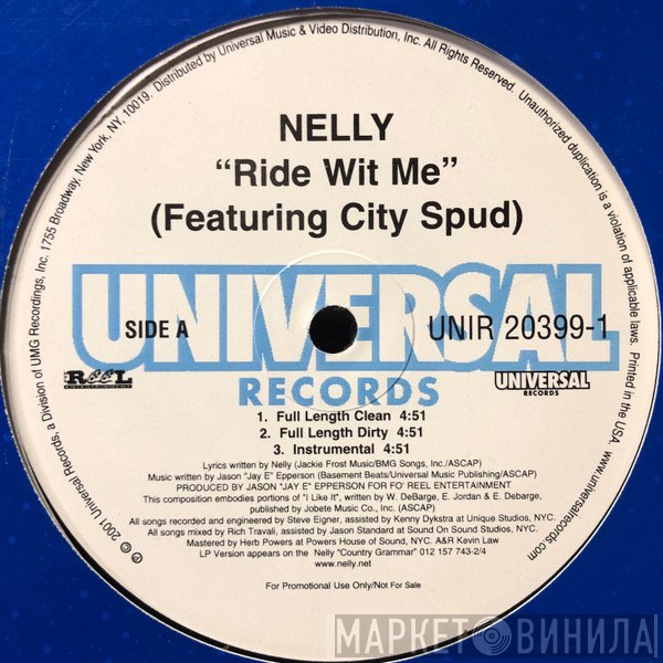 Nelly Featuring City Spud  - Ride Wit Me