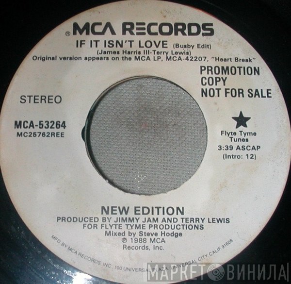 New Edition - If It Isn't Love