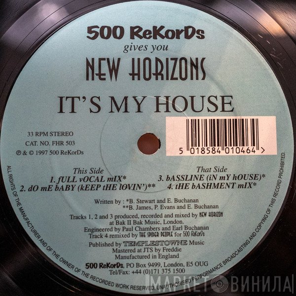 New Horizons  - It's My House