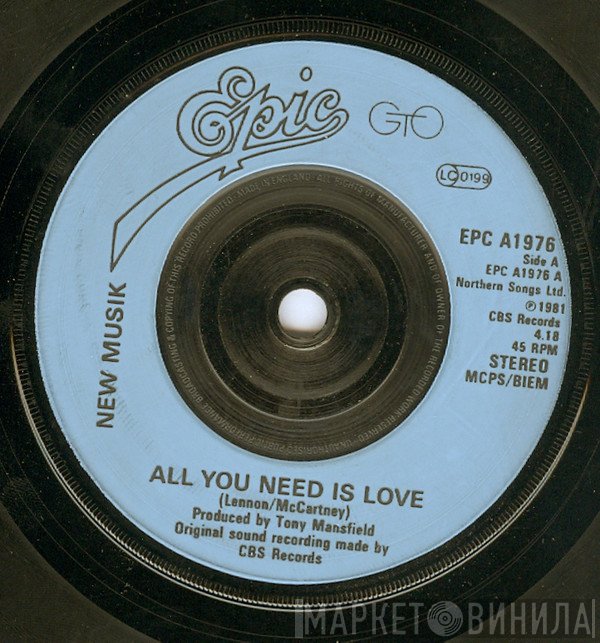 New Musik - All You Need Is Love