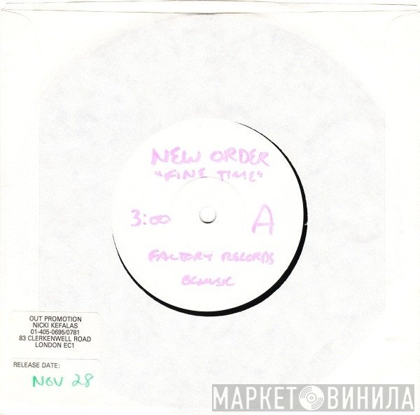 New Order  - Fine Time