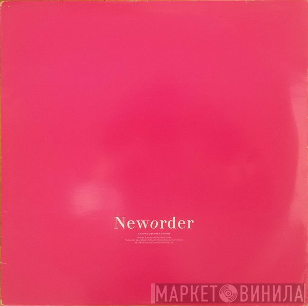 New Order  - Fine Time