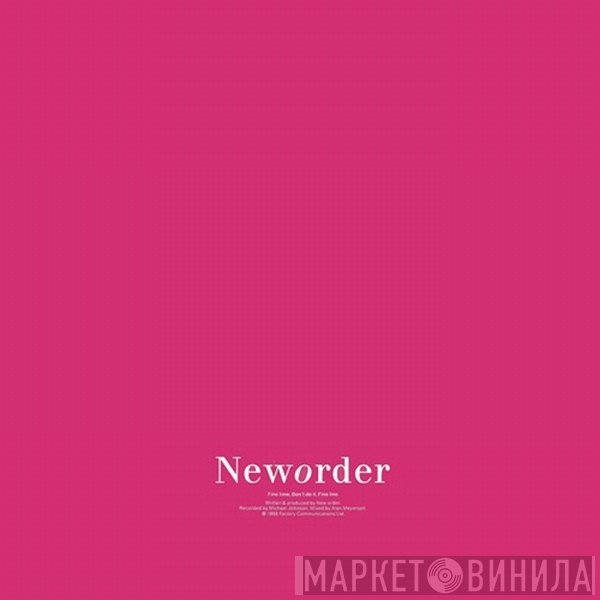 New Order  - Fine Time