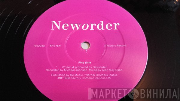 New Order  - Fine Time