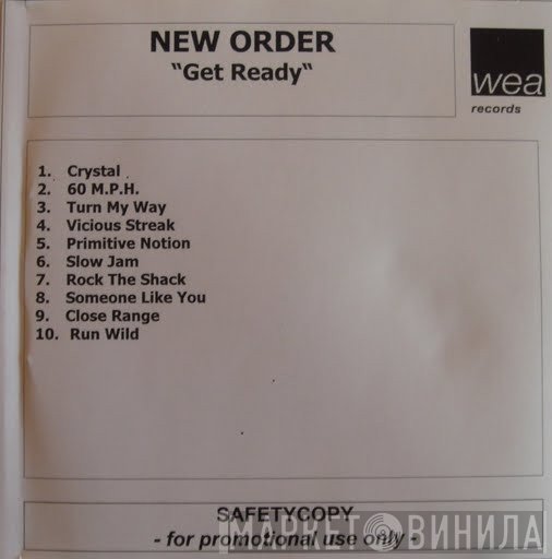 New Order  - Get Ready