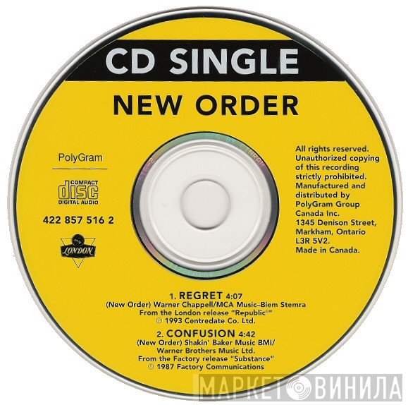 New Order  - Regret