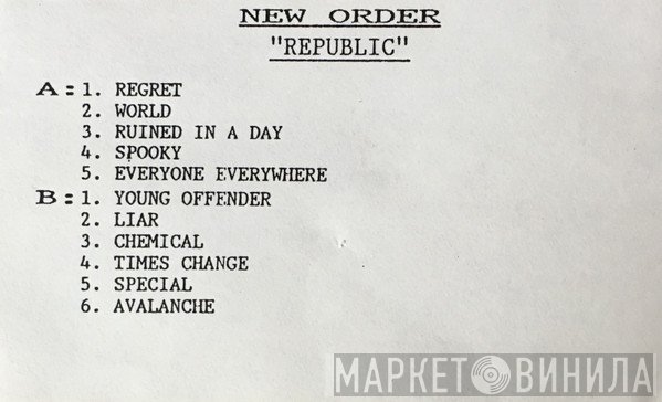 New Order  - Republic