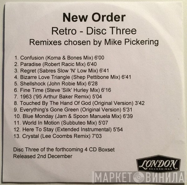 New Order  - Retro - Disc Three