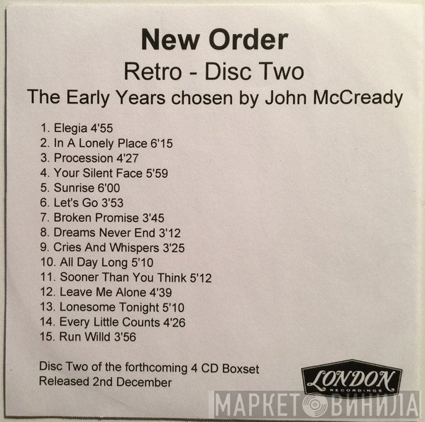 New Order  - Retro - Disc Two
