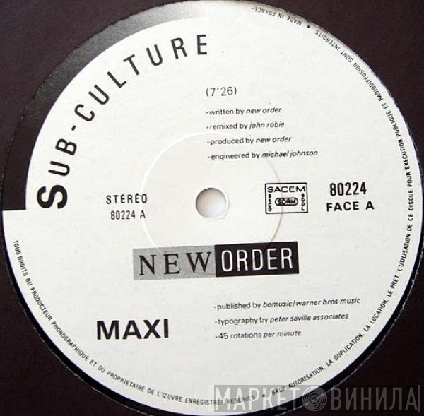 New Order  - Sub-Culture