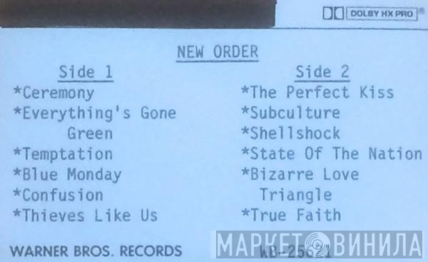 New Order  - Substance