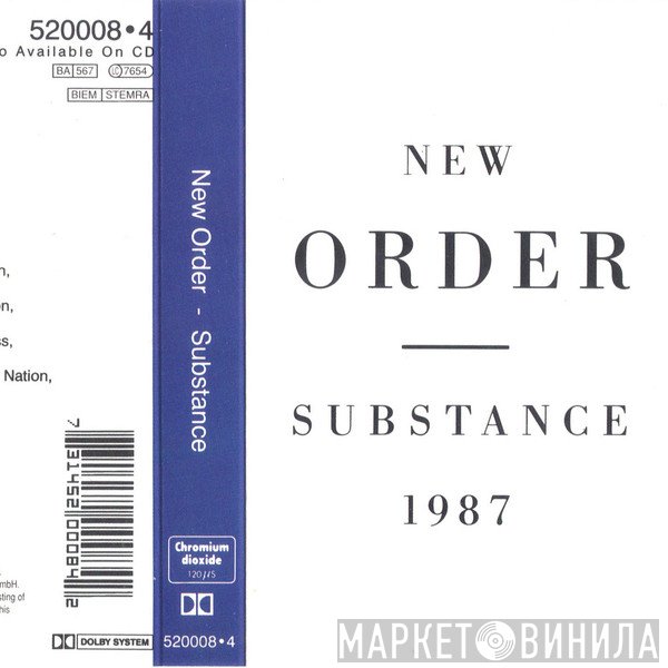 New Order  - Substance