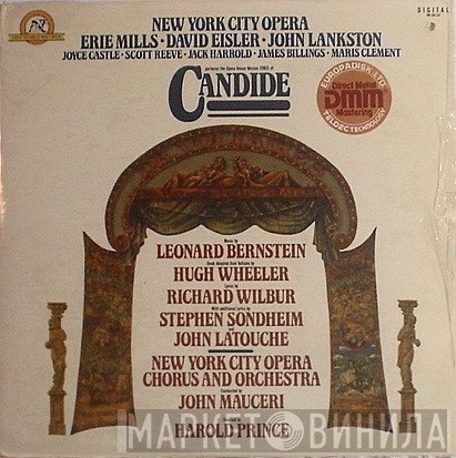 New York City Opera, Erie Mills • David Eisler  • John Lankston, Joyce Castle • Scott Reeve • Jack Harrold • James Billings • Maris Clement, New York City Opera Chorus, New York City Opera Orchestra, John Mauceri, Harold Prince - Leonard Bernstein, Hugh Wheeler, Richard Wilbur, Stephen Sondheim, John Latouche  - Candide