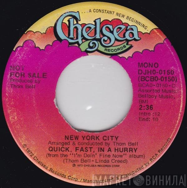 New York City - Quick, Fast, In A Hurry