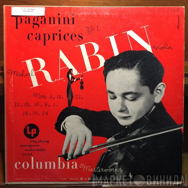 Niccolò Paganini • Michael Rabin  - Caprices, Op. 1