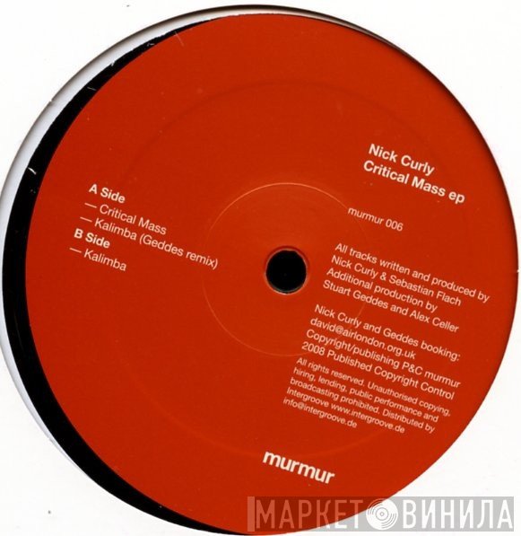 Nick Curly - Critical Mass EP