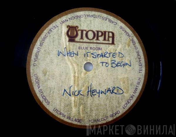 Nick Heyward  - When It Started To Begin