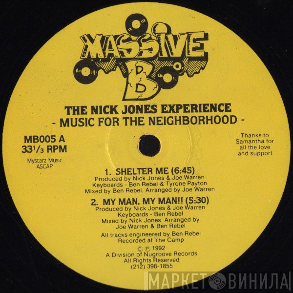 Nick Jones Experience - Music For The Neighborhood