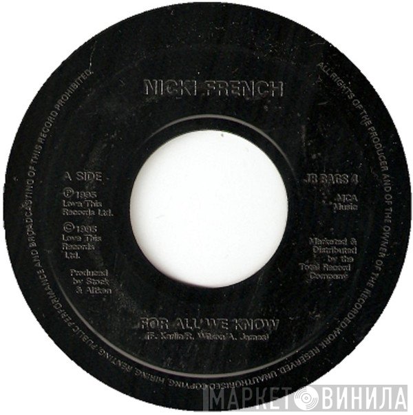 Nicki French - For All We Know